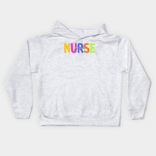 Funny Nurse Psych Kids Hoodie by Brono